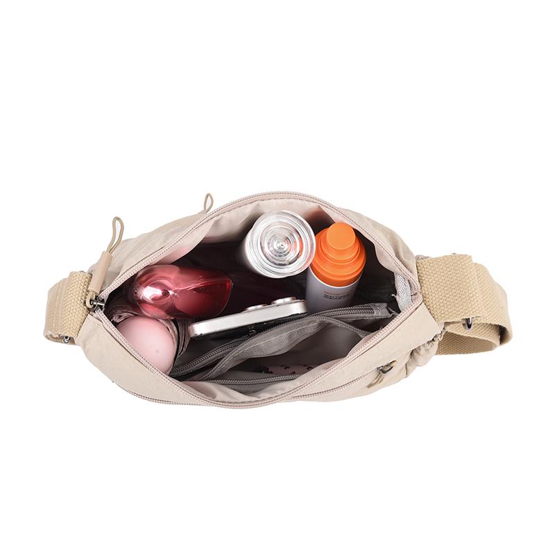 Water-Repellent Shoulder Bag Multi-Pocket Nylon Bag Women's Commuter Crossbody Bag