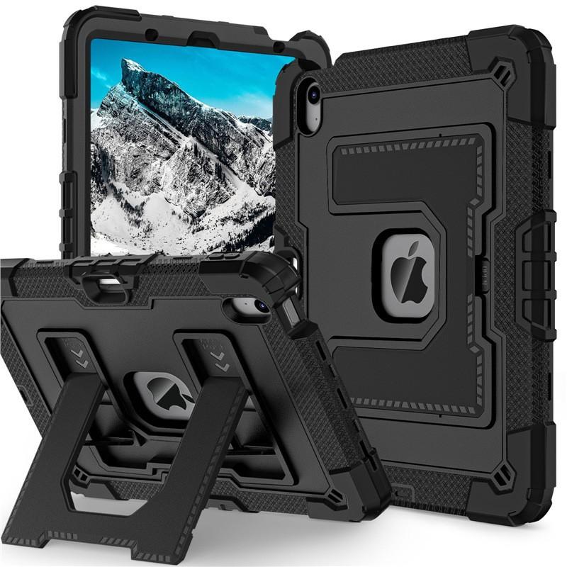 Funda Resistente a Golpes con Soporte para iPad Air 4 5 6 de 10.9 Pulgadas, Cubierta de Silicona con Soporte, Estilo de Negocios, Carcasa Dura