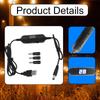 5V 1.2V USB Converter Cable Power Supply Cord LED 130cm Regulator for Lights Toys