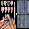 5-Petal Flower Nail Carving Mold 3D Design Clear Silicone Mold New Flower Nail Mold  Nail Art