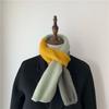 Autumn Winter Versatile Clothing Accessory Small Scarf Thin Warm Girl Student Knit Striped Scarf