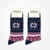 UNBDAY Women's Winter Snowflake Knit Socks