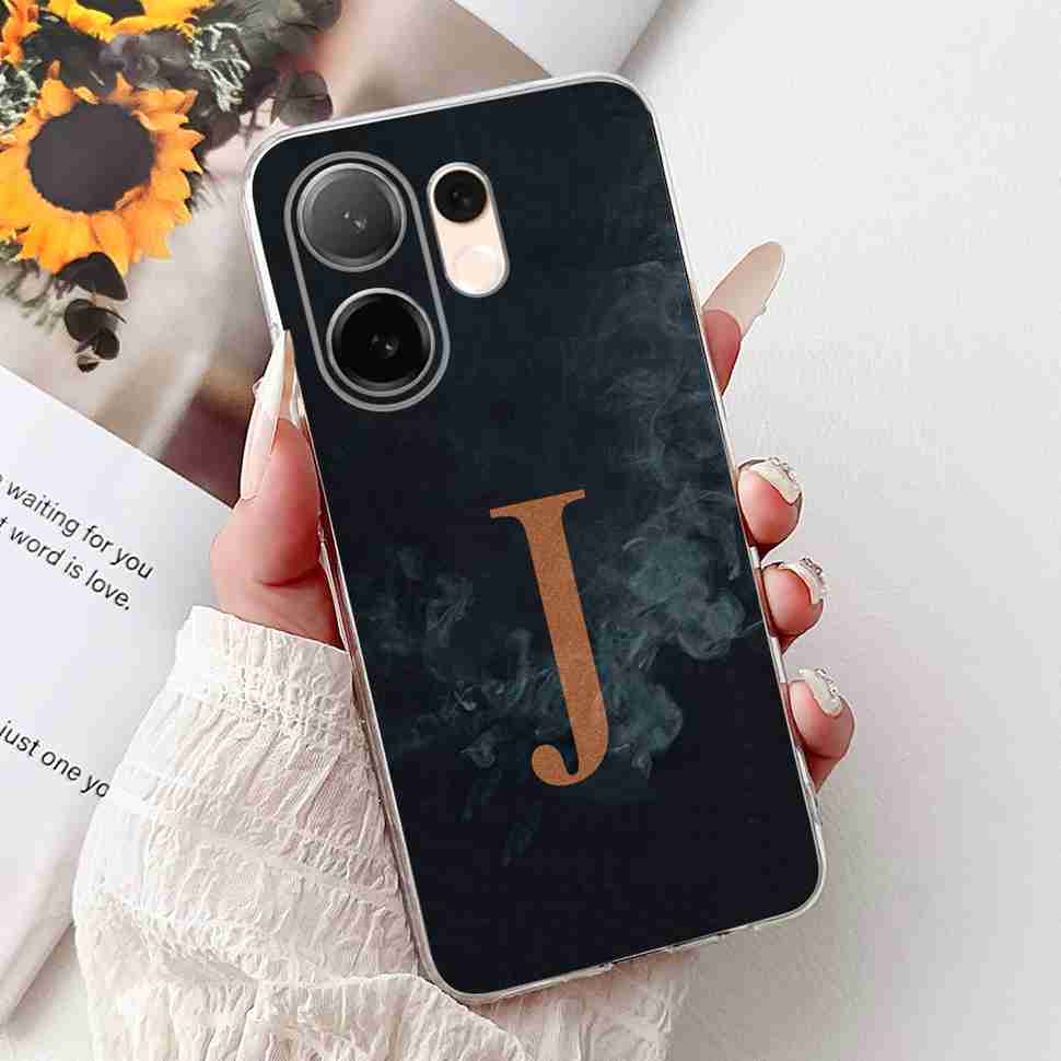 For vivo V60 5G 6.67" Case Popular Letters A-Z Crown Soft Silicone TPU Cover For Vivo v60 5G VIVO V2511 Bumper Phone Shell Coque