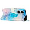 Stand Case for Xiaomi Redmi Turbo 4 5G/Poco X7 Pro 5G Marble Pattern PU Leather Wallet Phone Cover