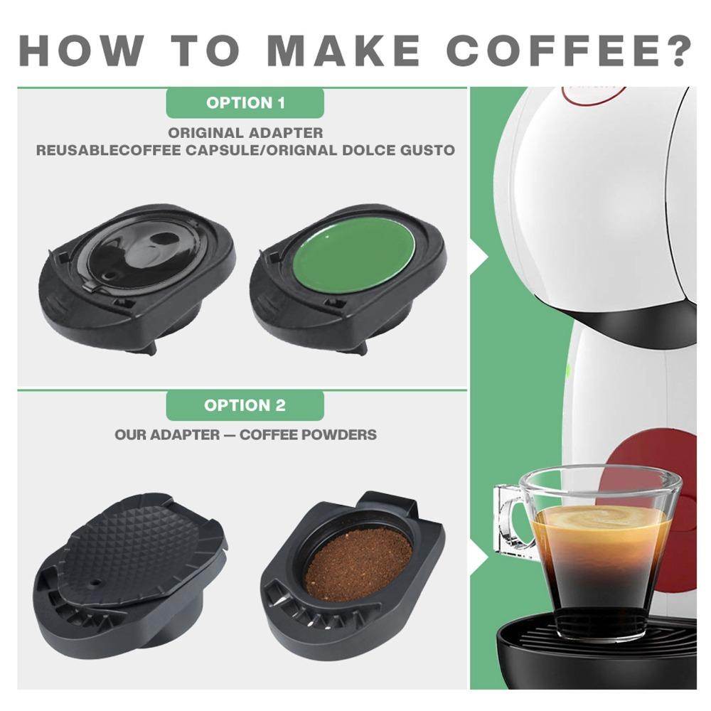 Bruchfester Kaffee-Kapseladapter Nachfüllbarer Kaffee-Filteradapter Für Dolce Gusto Maschinen