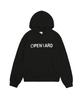 Pearl Stud Logo Hoodie - Black