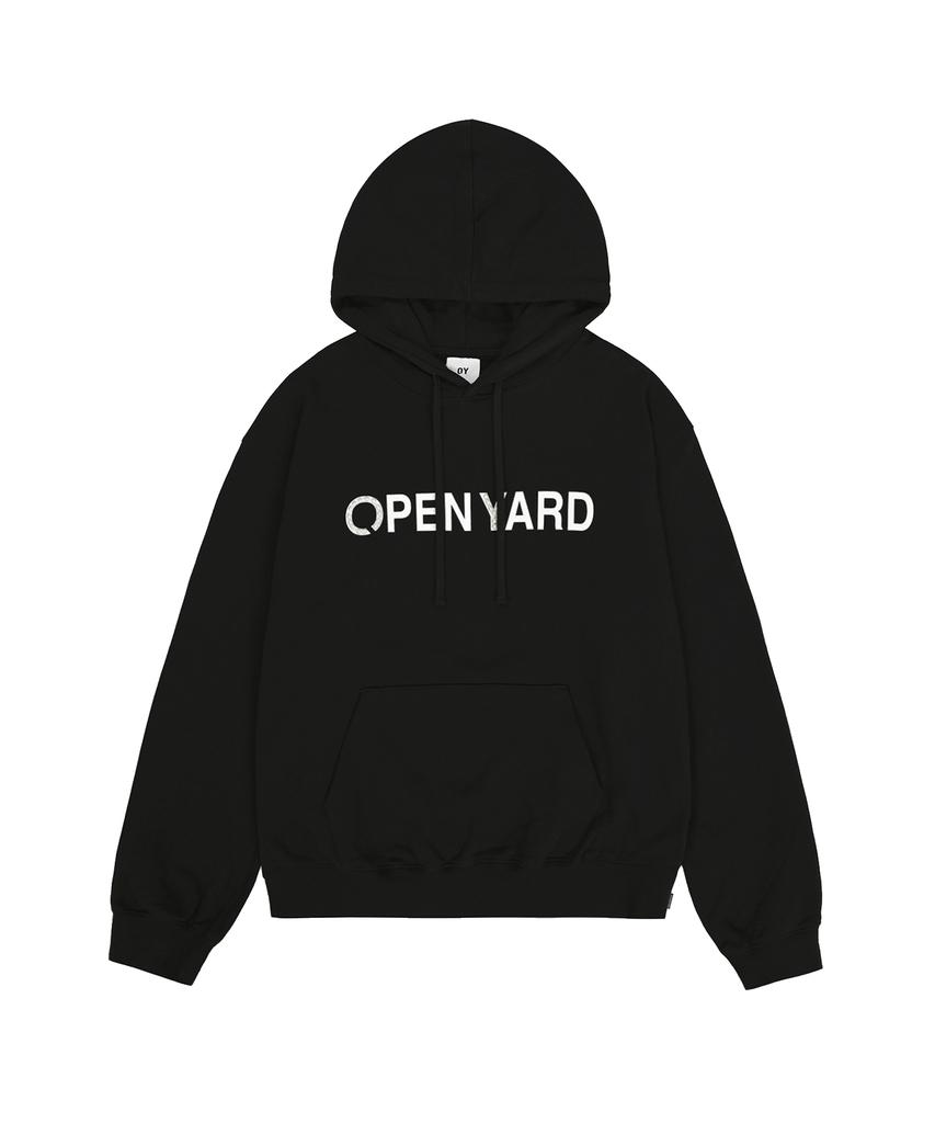 Pearl Stud Logo Hoodie - Black