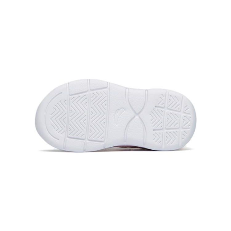 Anta Kids Non-Slip Shock Absorbing Wear-Resistant Low-Top Walking Shoes Baby Shoes White Blue Pink 322220010A-1