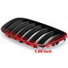 1Pair Car Front Hood Bumper Kidney Grille Grill Single Line Chrome Black For BMW X5 E53 2004 2005 2006 51137113733 51137113734