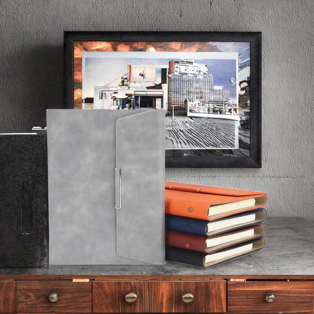 A5 PU Leather Business Notebook with Magnetic Clasp, Hardcover Journal for Office & Gift, Customizable Logo