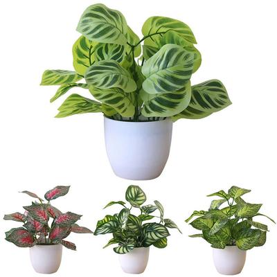 1X Artificial Flower Foliage Plant Potted Bonsai Office Decor