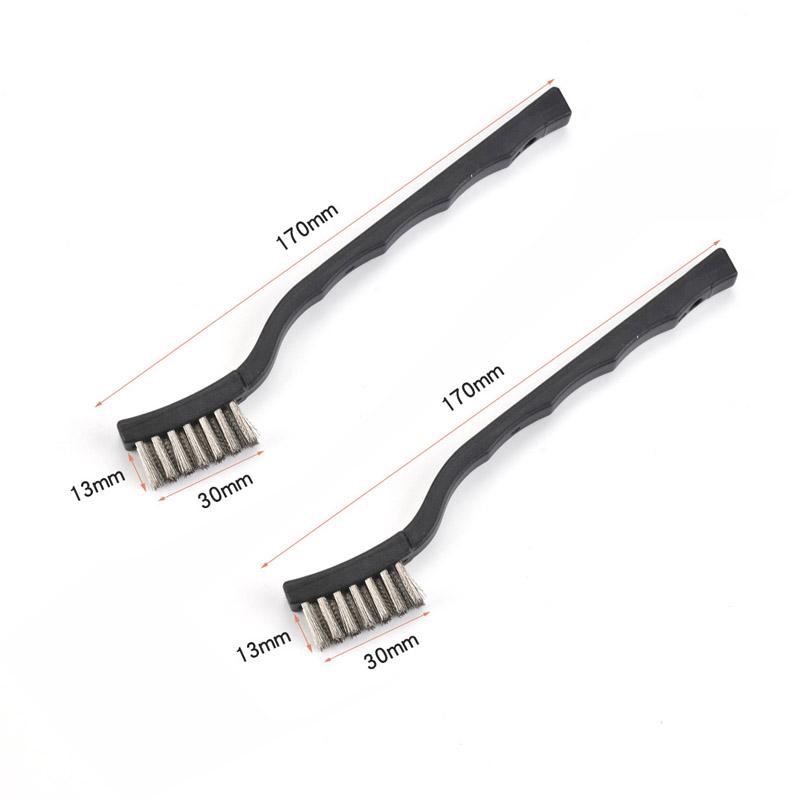 2pcs Wire Brushes Copper Brush Cleaning Accessories Stainless Steel Copper Wire Brushes for Metal Rust Scrub Removal Cleaning