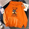 2025 Hot Cat Its Fine Im Fine Everything Is Fine Printed Women And Men Hoodies Loose Pullover Hooded