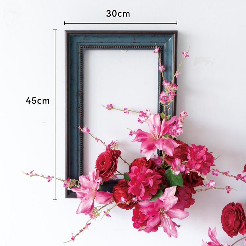 Floral Art Photo Frame Set for Wall and Window Decoration