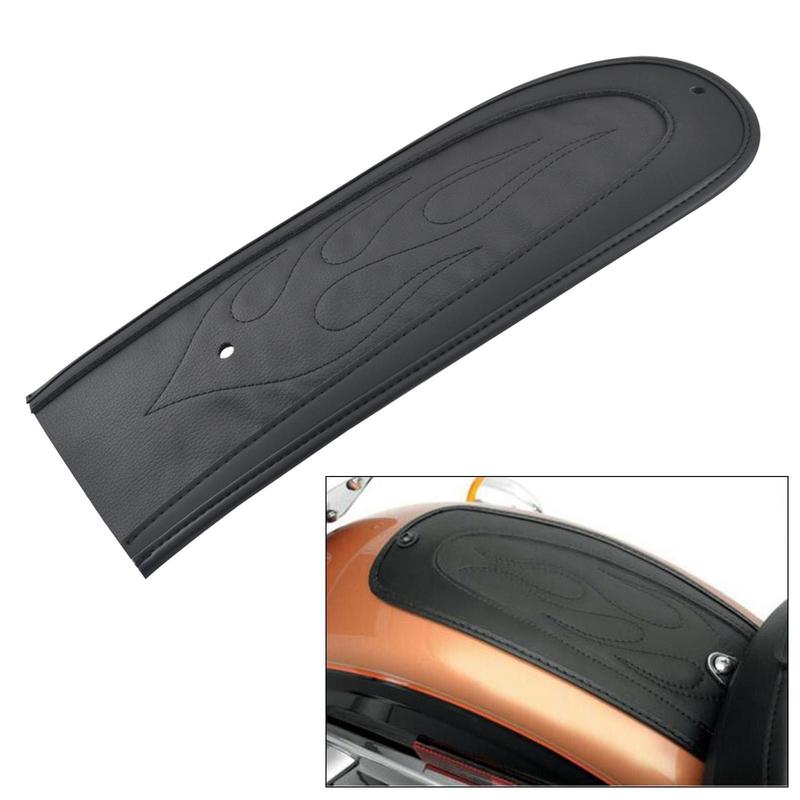 Motorcycle Rear Bib Pad Flame Stitch for 2006-2017 Solo Seat