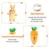 28cm Easter Plush Carrot Bunny Stuffed Surprise Zip Up Rabbit Hideaway Inspired Gift Birthday Decor Creative Throw Plush Toys