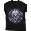 Gothic Skull T-Shirt Biker Devil Heavy Metal Rock Music Top Demon