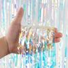 Vibrant Rainbow Streamer Curtain For Parties And Weddings Decorative Backdrop