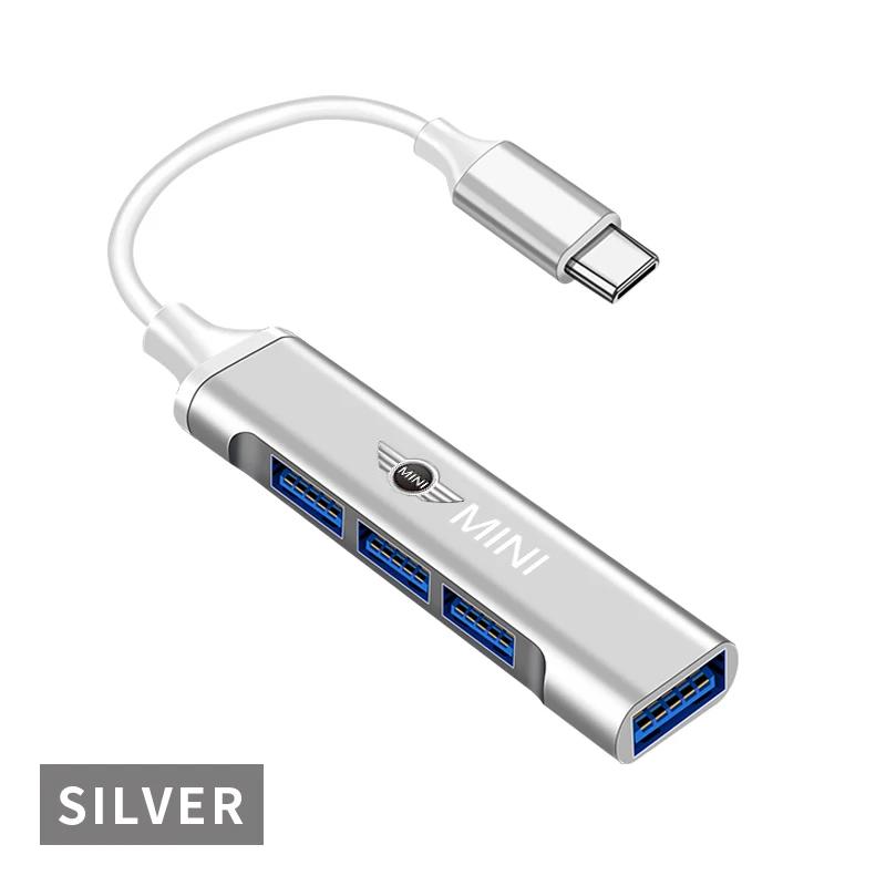 For BMW New 4IN1 Type C To USB A 3.0 HUB High Speed Multi Ports Splitter Adapter For BMW Performance F25 F26 F15 F16 E90 E91 E92