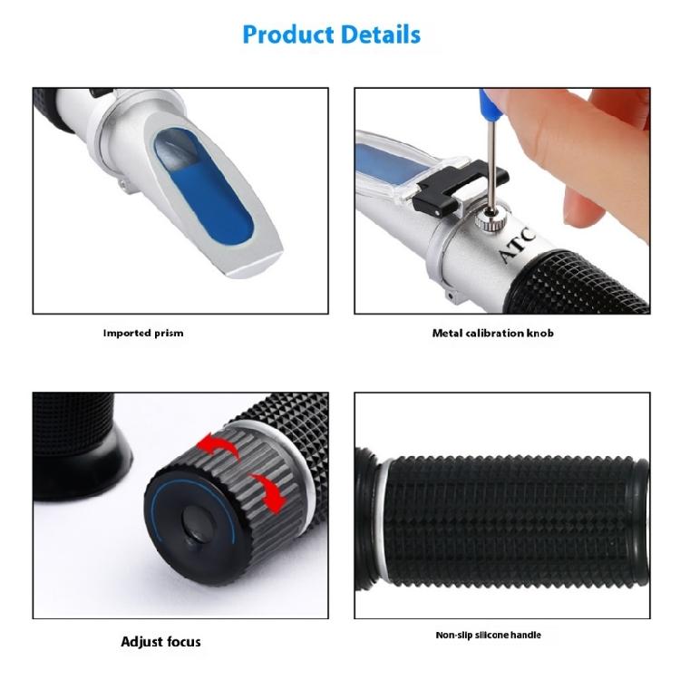 Refractometer Fit for Food Processing And Manufacturing Features Enhancing Optical Clear Temperature Compensated Design