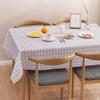 Pastoral Style PEVA Plaid Rectangular Tablecloth - Thick Disposable Picnic Mat