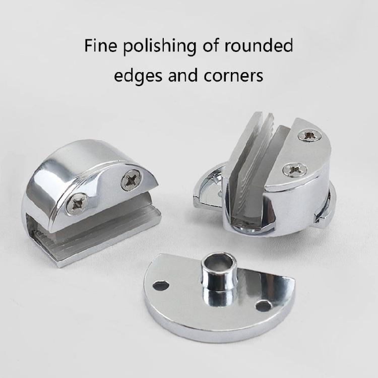 Glastürscharnier Legierung Glas Einzelklemmscharnier für Badezimmer Küchenschrank