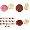 Retro Flower Skull Paint Wax Seal Stamp for Head Brass Material Accessory for Wedding Invitation Card Envelope X3UC