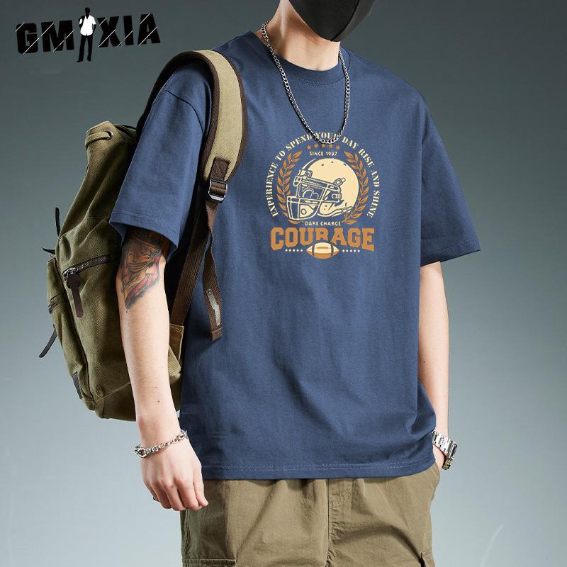 

GMXIA Men s Fashion Casual Summer Spring Tops & T-shirts S білий