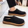 2026 Model Mueller Shoes - Men's Half-trousers with Soft Soles, Loungewear Style, Half-covered Slippers