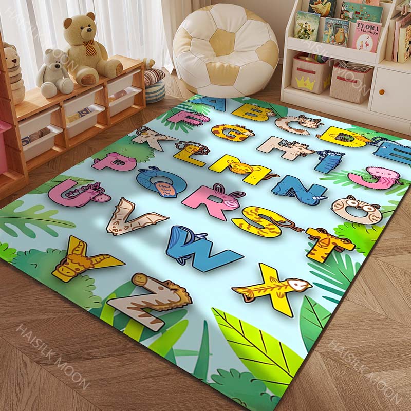

Early Childhood Education: ABC Letters Numbers Carpets for Living Rooms Bedrooms Doormat Decor Kids Play Home Area Rug Gifts 40x60cm