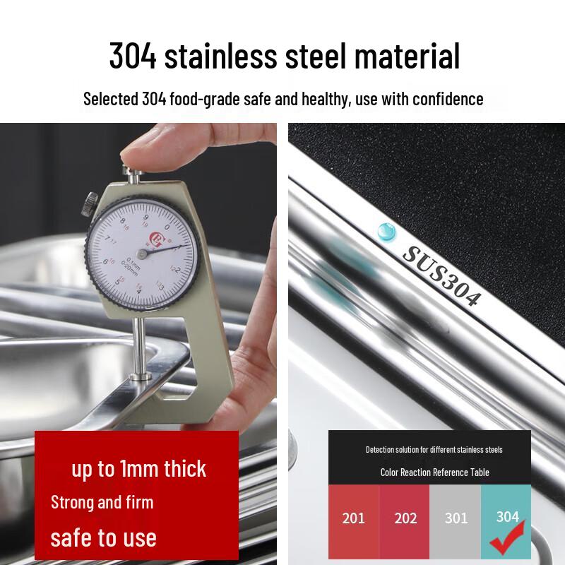 304 Stainless Steel Rectangular Serving Tray
