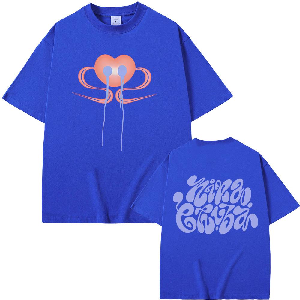 Singer Nina Chuba Tour New Album 2026 Cover Tshirt Men Women Fashion Pop Music T Shirts High Quality Cotton Oversized Tshirts