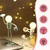LONGLUAN Changeable Shape Funny Sportsman Night Light, 2024 DIY Mini Light Bulb Man, Bendable Suction Cup Desk Lamp, Unique Decor for Kids' Bedrooms,