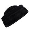 Neue CITY Lederetikett Wintermütze Plüschfutter Warmhaltemütze Stilvolle Weiche Beanie Mütze für Männer Frauen Outdoor Strickmütze