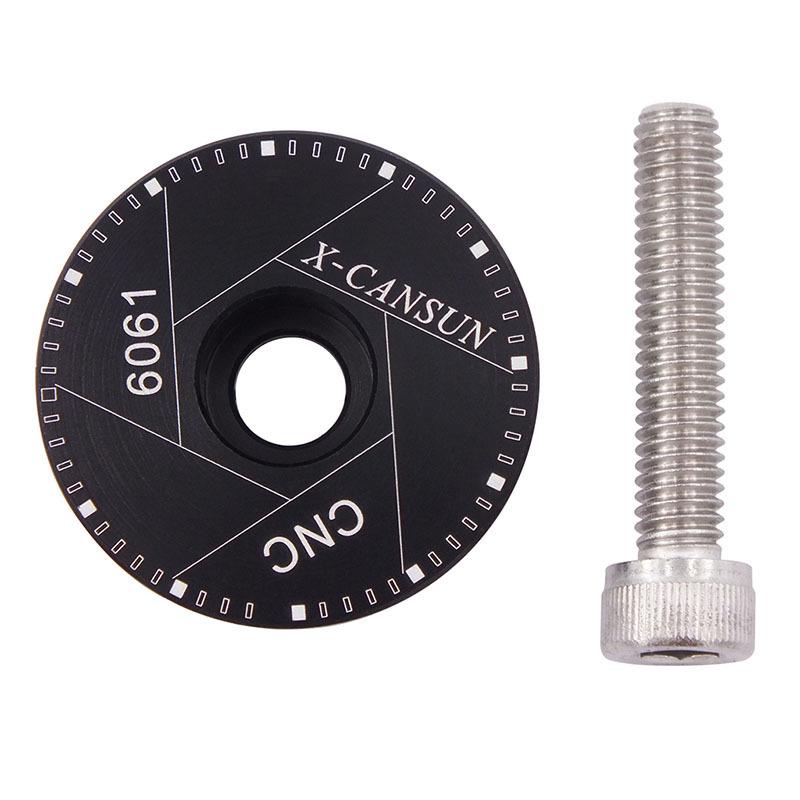 1Pcs Unmarked Bicycle Headset Carbon Top Cap Aluminum Alloy Bike Stem Front Fork Anti-corrosion Cycling Accessories