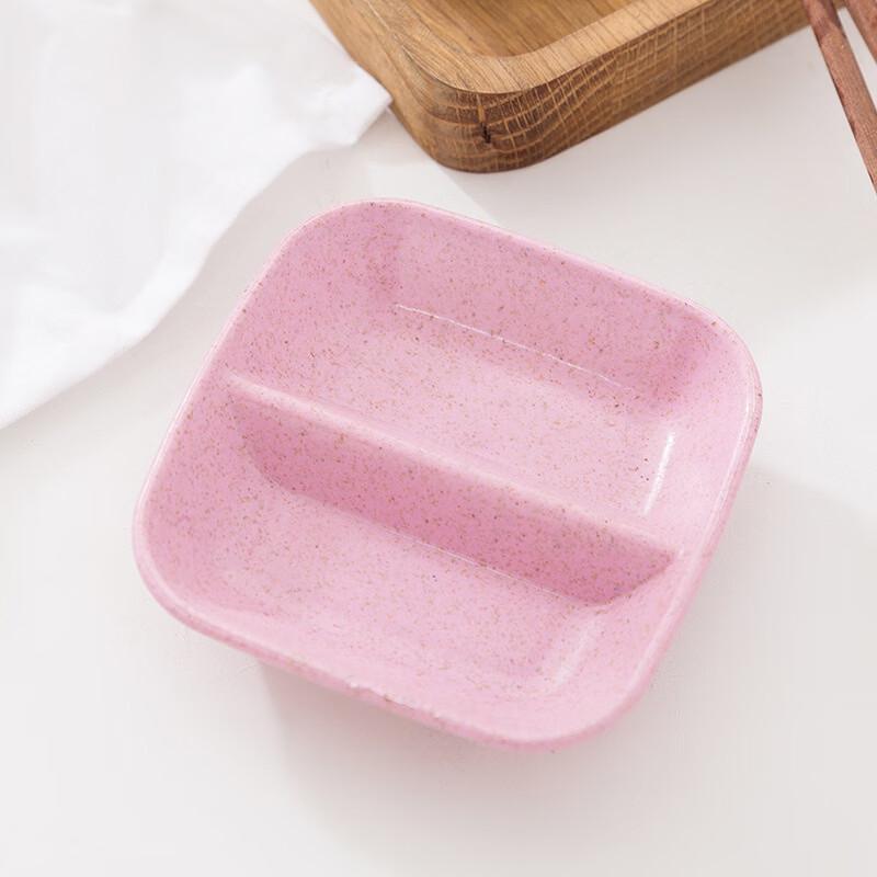 Wheat Straw Divided Sauce & Snack Dishes - 20 Pcs