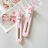Cute Rabbit Craft Knife Portable Mini Box Cutter for Students Cartoon Retractable Utility Blade for Package Unboxing Cutter