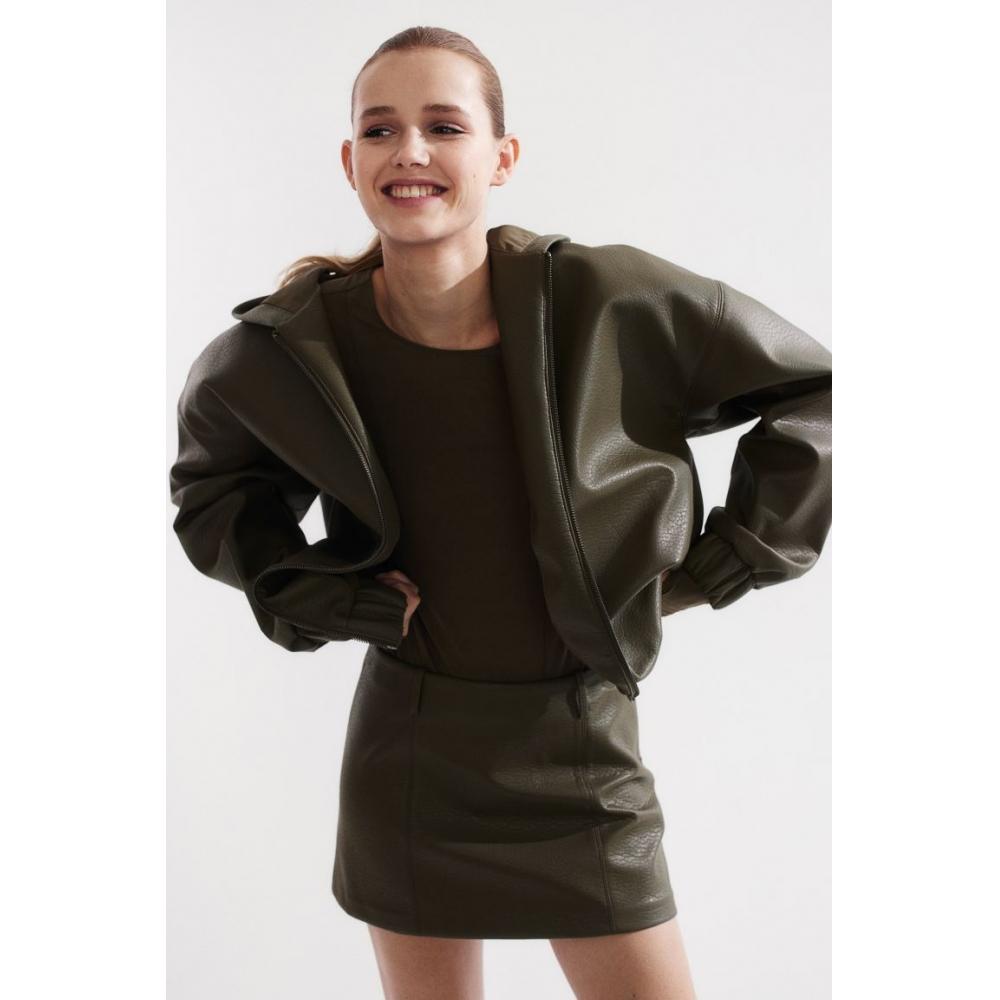 

Мини-юбка линии HMA цвета хаки