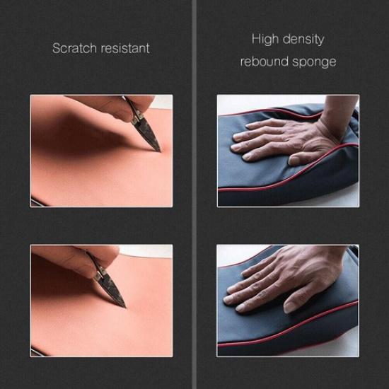 Sponge Center Box Armrest Console Pad Cushion Cover Car Beige Leather For Rest