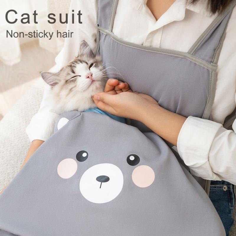 Cats Sleep Bag Holding Apron Smock Pet Carriers Bag Wrap for Kittens Small Pet Holders Home Use