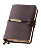Robrasim Handmade Vintage Leather Interchangeable Notebook with Fountain Pen X Pocket-Sized Compatible, 5.2" 4"