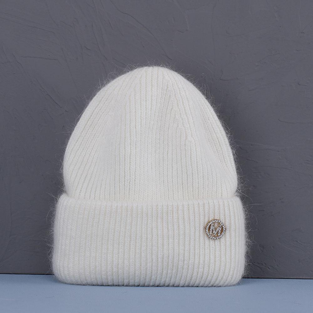 2023 new  Hot Selling Winter Hat Real Rabbit Fur Winter Hats For Women Fashion Warm Beanie Hats Solid Adult Cover Head Cap