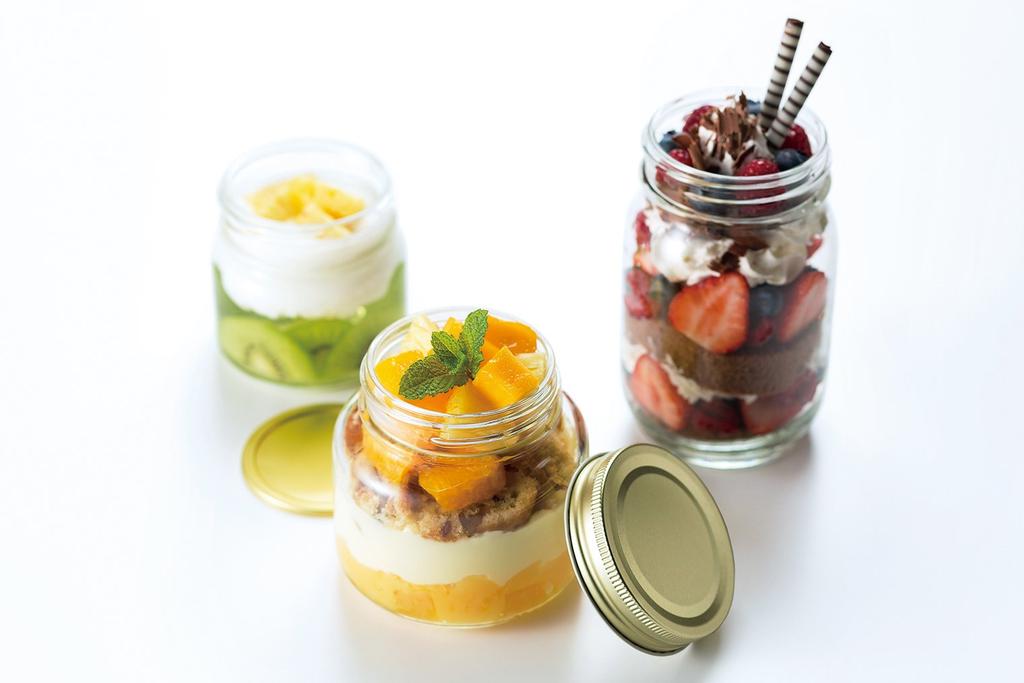 Aderia Double Cap Set of Made In Glass Storage Airtight Condiment Coffee M6430 Containers, 200ml, 6, Japan, Containers, Canisters, Containers,