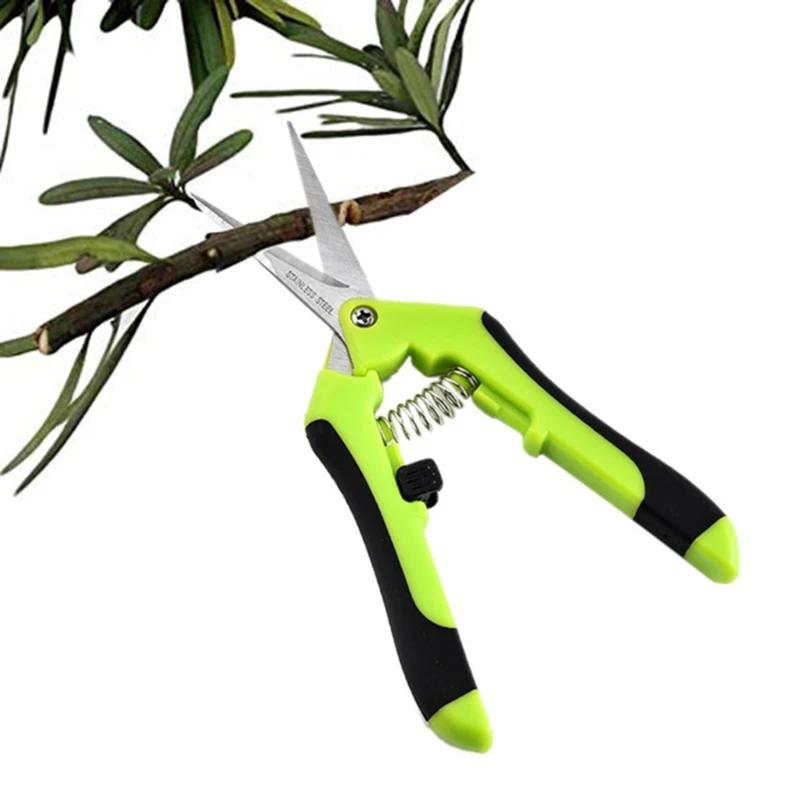 1pc Stainless Steel Garden Pruning Shears Tools Non-slip Labor-saving Flower Branch Branch Shears Fruit and Vegetable Shears