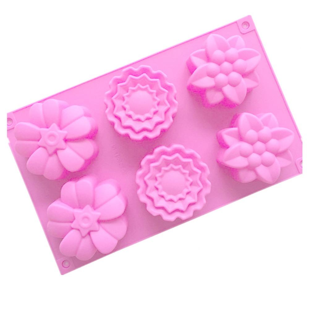 3D Flower Shaped Cake Mould Silicone Soaps Supplies Durable Silicone Soap Mold Home Decor