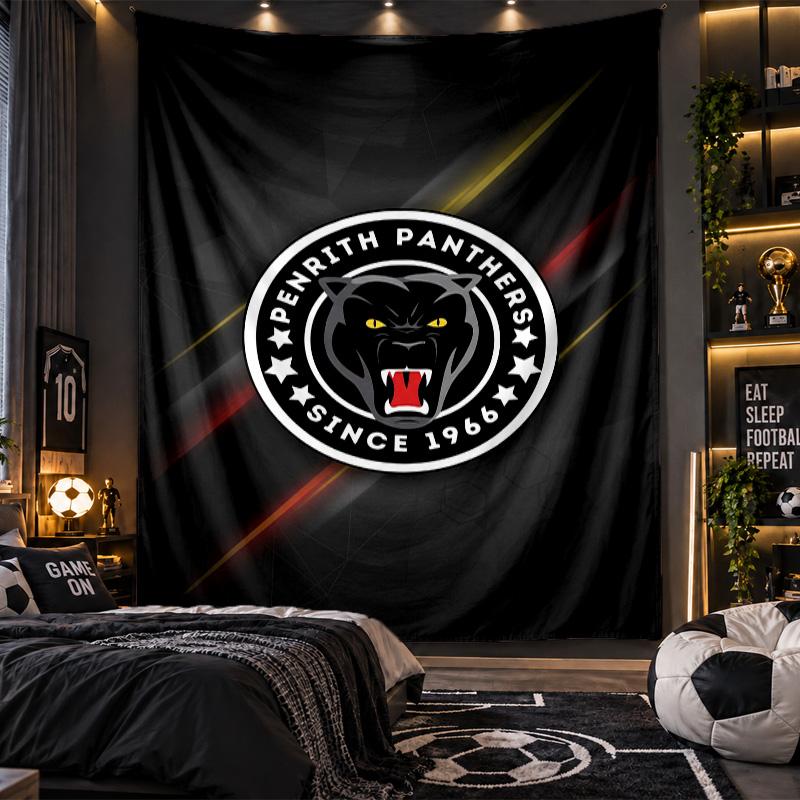 Arazzo da Appendere alla Parete Stampa Penrith Panthers Tessuto per Soggiorno Camera da Letto Decorazione per la Casa