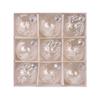 Christmas Decorations 8cm Exquisite PET Transparent Painted Christmas Ball Gift Box Window Christmas Tree Pendant Ball
