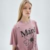 [mardimercredi] Flower Mardi Cracked Destroyed T-Shirt