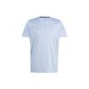 adidas T-Shirts Herren Blau Rundhals Moderat IB9011