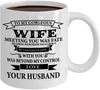 To My Gergeous Wife Qixi Festival Valentine'S Day Christmas Gift Ceramic Coffee Mug Mug Wife